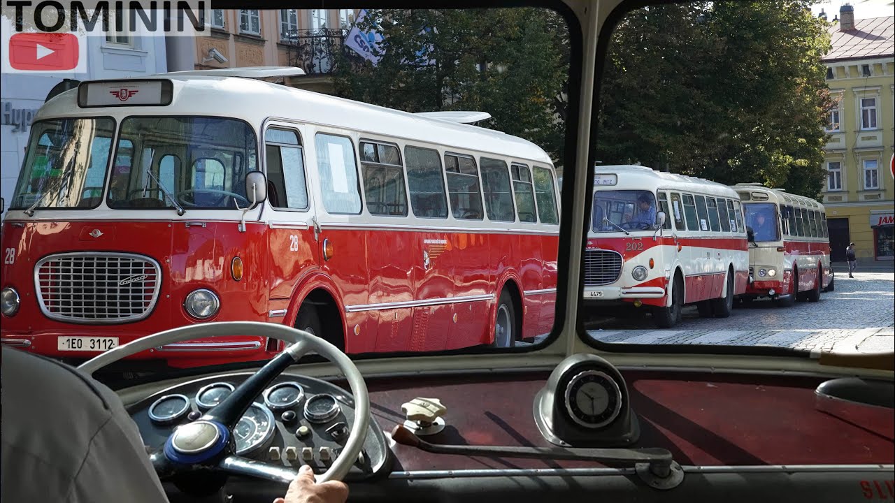 Historic Vintage Bus Ride - Škoda 706 RTO  | Karosa šm11 - B732 | Ikarus 280
