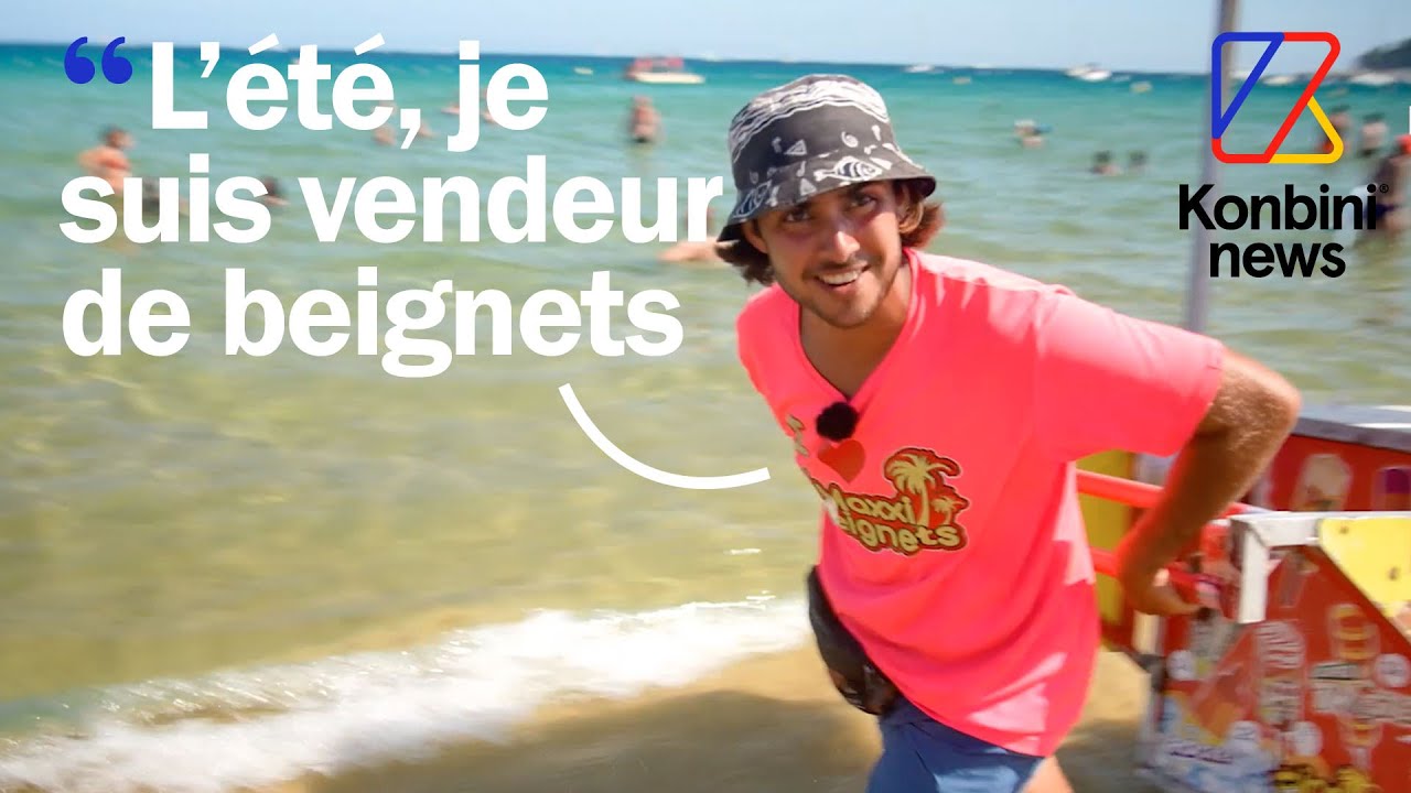 Vendeur de beignets l'été : il sillonne la plage avec son gros chariot et se fait jusqu'à 3000€ ☀️