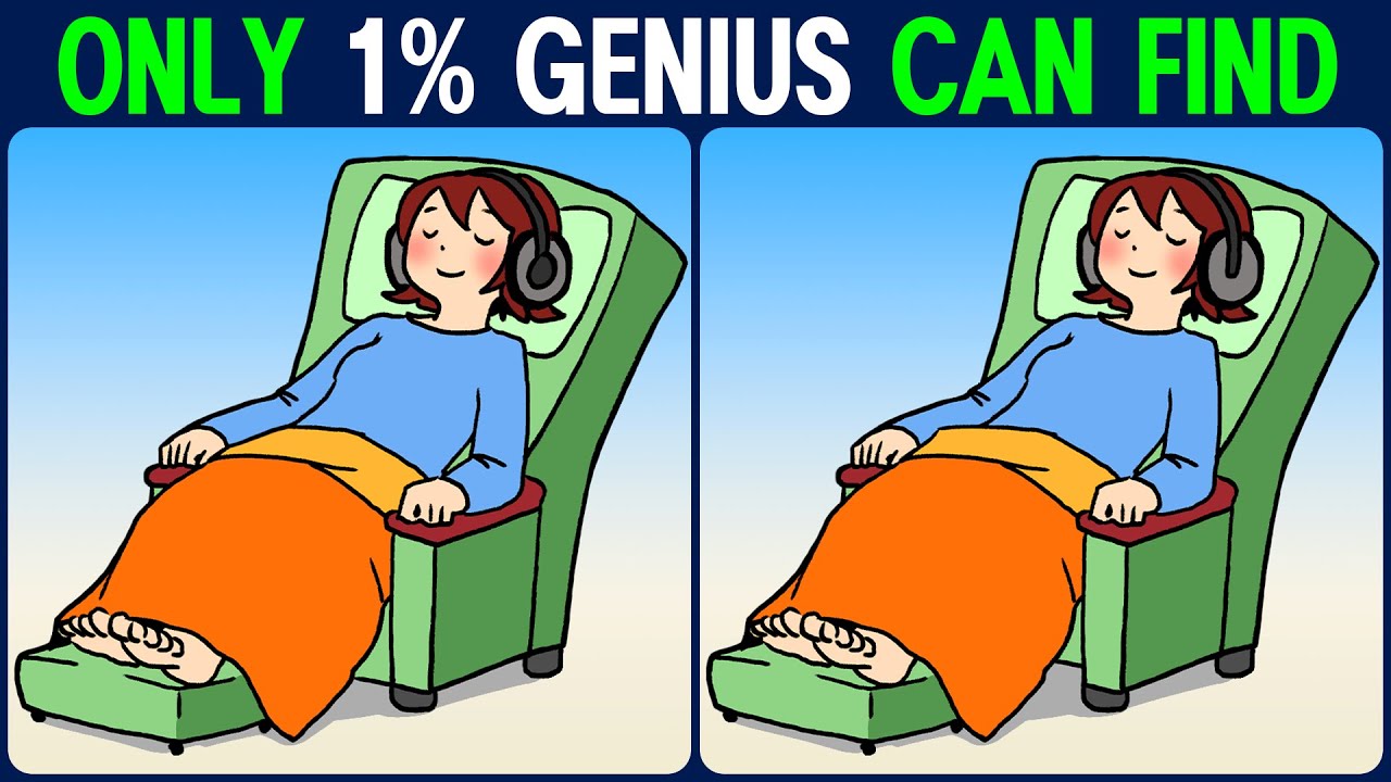 【Find the Difference】 If you've found them all, you're a genius!
