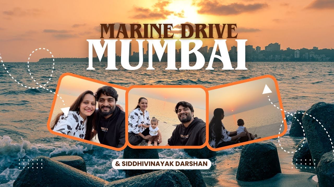 Vlog 195 | Siddhivinayak Darshan | Marine Drive | Mumbai One Day Trip | Family Time😍❤️