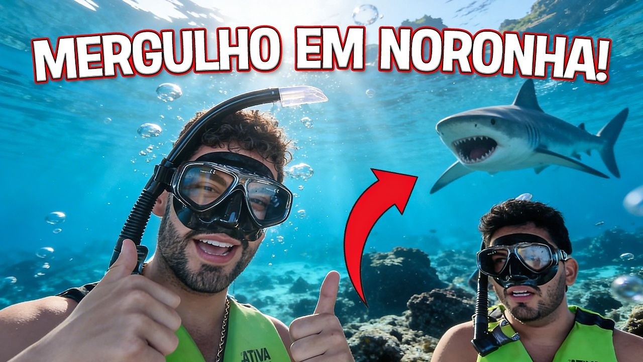 Mergulhamos com TUBARÃO EM NORONHA 😳