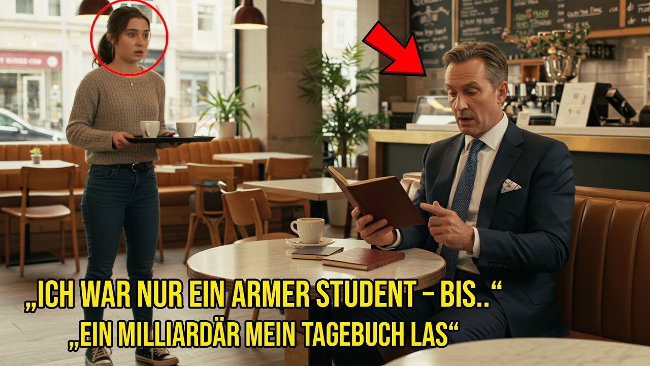 Sie ließ ihr Tagebuch in einem Café fallen — Der Milliardär öffnete es und veränderte ihr Leben für.
