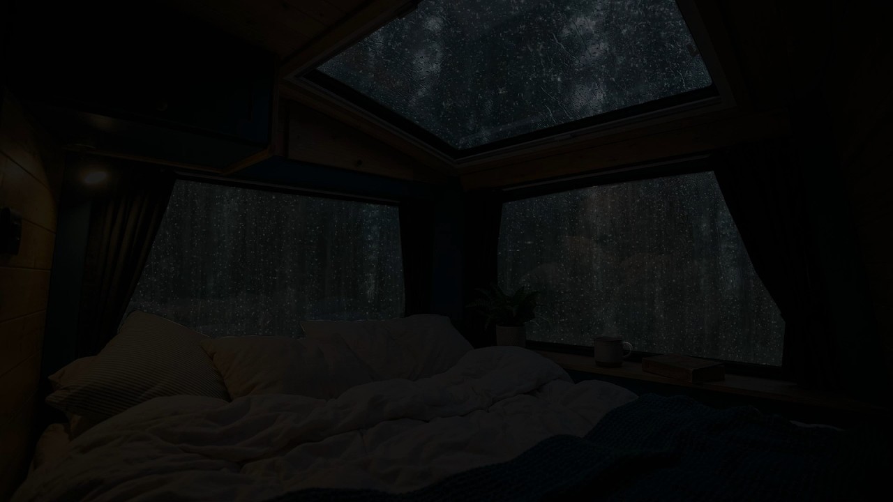 3 Hours⚡️ Rain Sounds in Forest for Sleeping