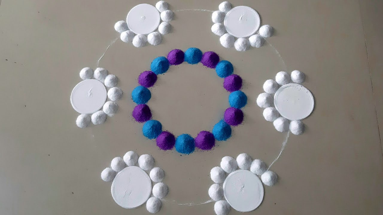 New Flower Rangolis for Diwali 2020 | Easy  Rangolis | Diwali Rangoli Design | Top Rangolis by Aarti