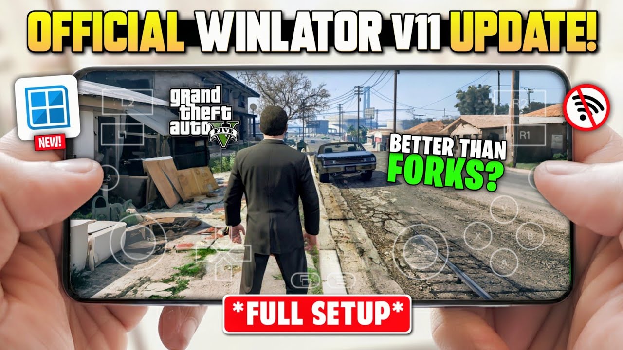 🔥 Finally! Winlator V11 Official Version Released &ndash; Full Setup, GTA 5 Test & Better Than Forks?