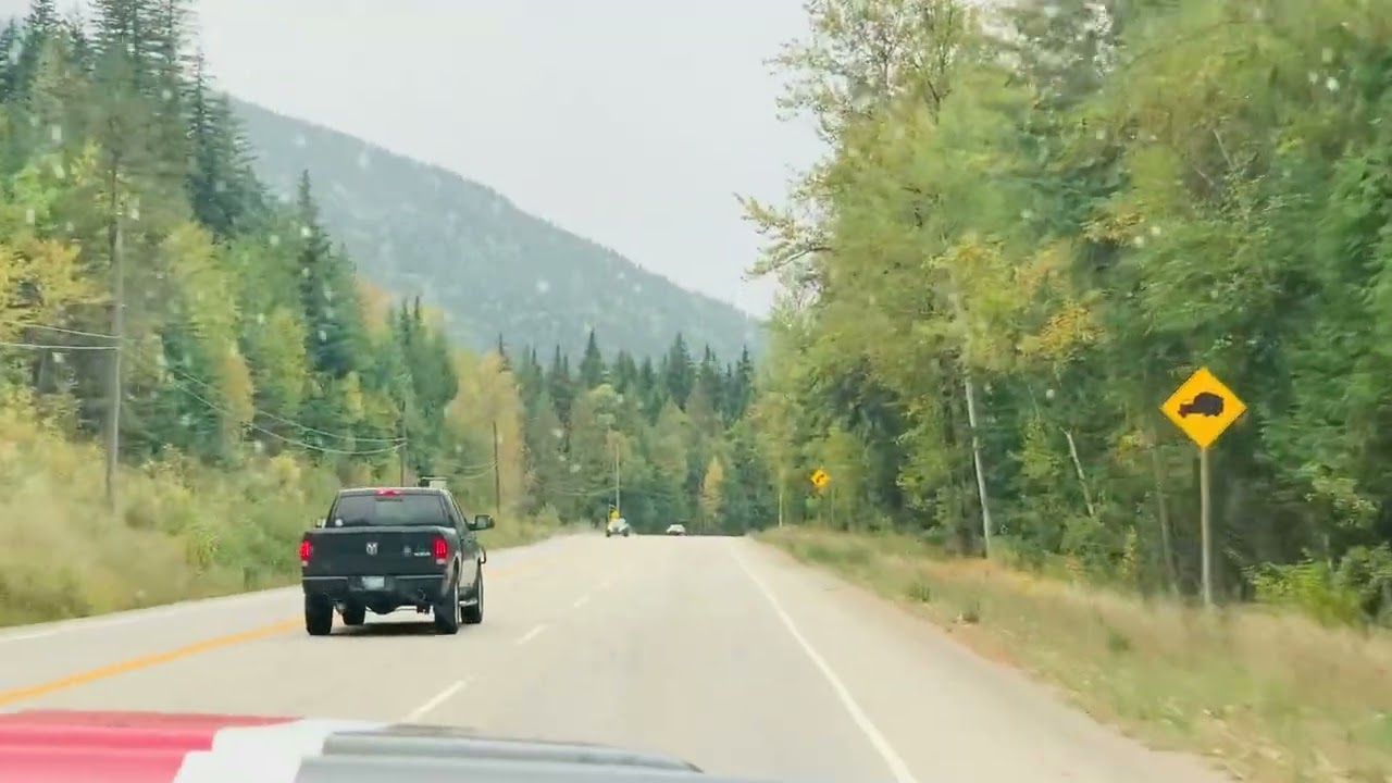 Rocky Mountain trans Canada Hwy 1 British Columbia. October 04,2024.