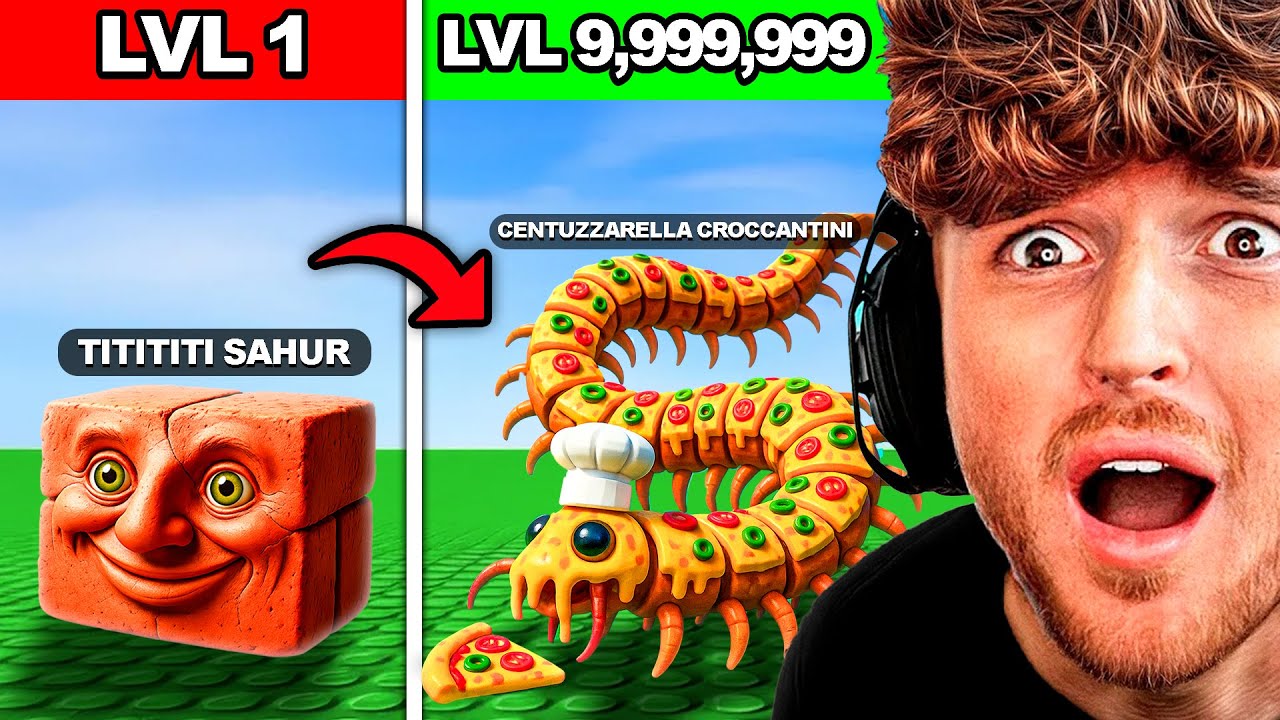 I Became MAXIMUM LEVEL BRAINROT in Roblox..