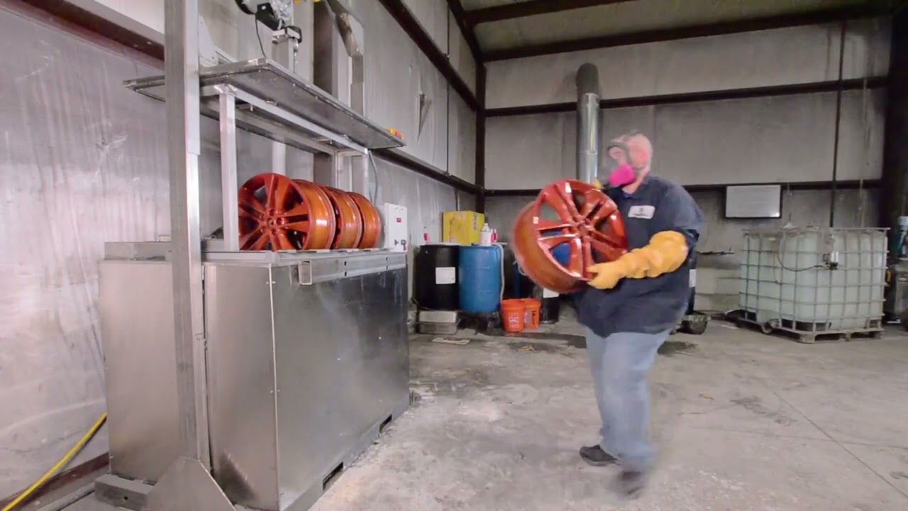 MILES 8660 Aluminum Wheel Stripping Solution Demonstration | AluminumWheelStripper.com