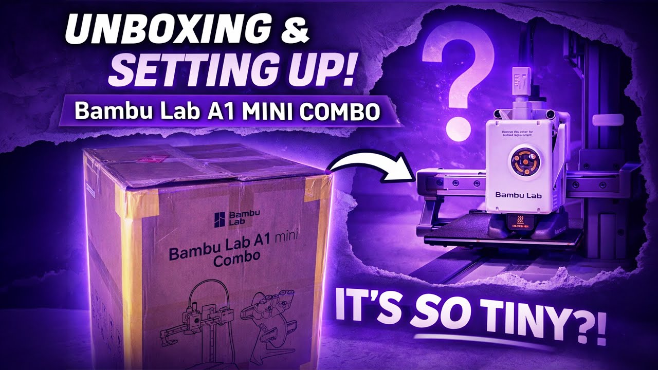 Unboxing the Bambu Lab A1 Mini Combo – it's so TINY!!