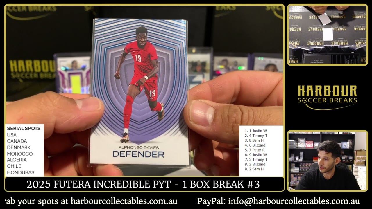 Break #3 - 2025 Futera Incredible PYT 1 Box
