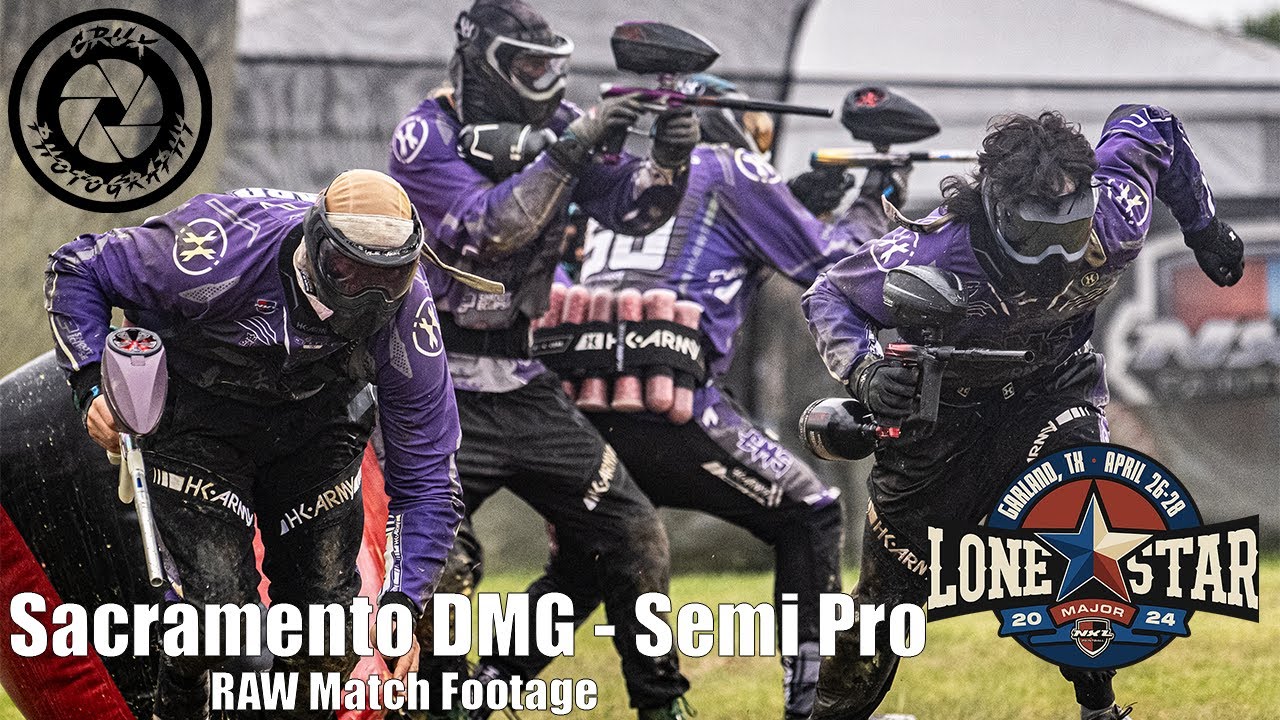 NXL Lonestar Major 2024 - Sacramento DMG - Semi-Pro - RAW Paintball Match Footage