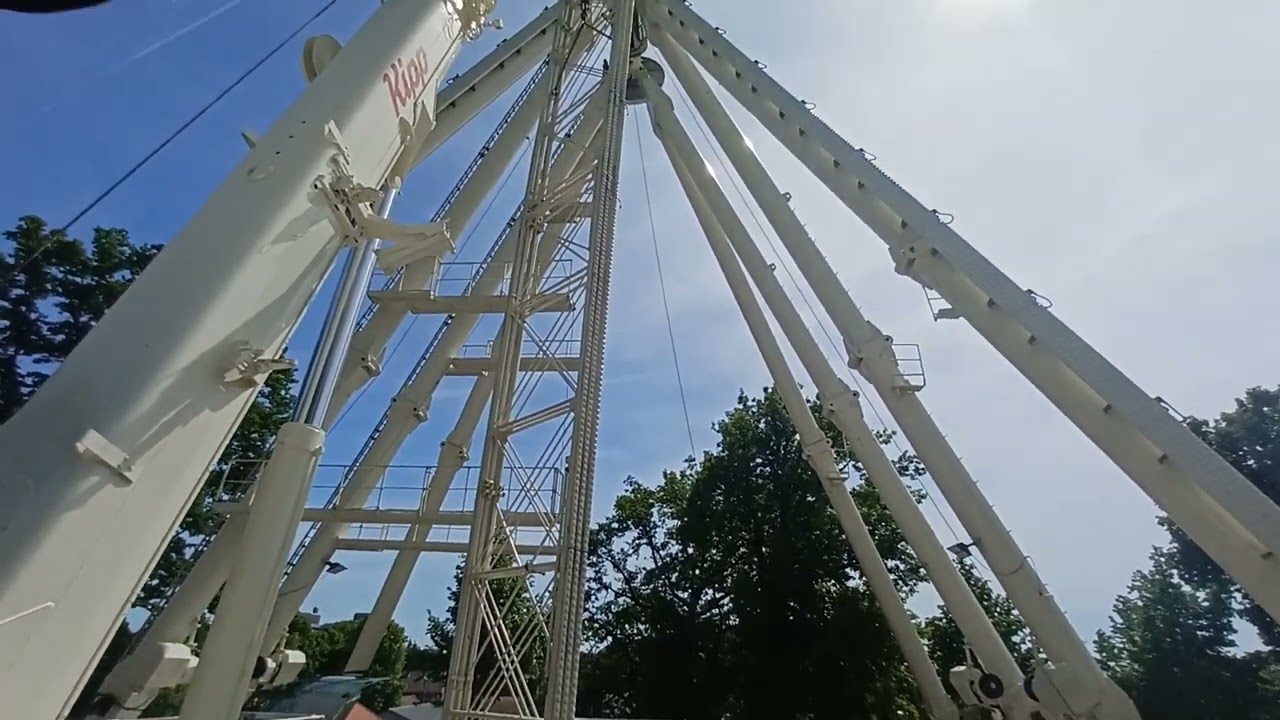 Erlangen Bergkirchweih, Aufbau Blog 9 Riesenrad Europa Rad - Kipp & Sohn. 19.04.2022