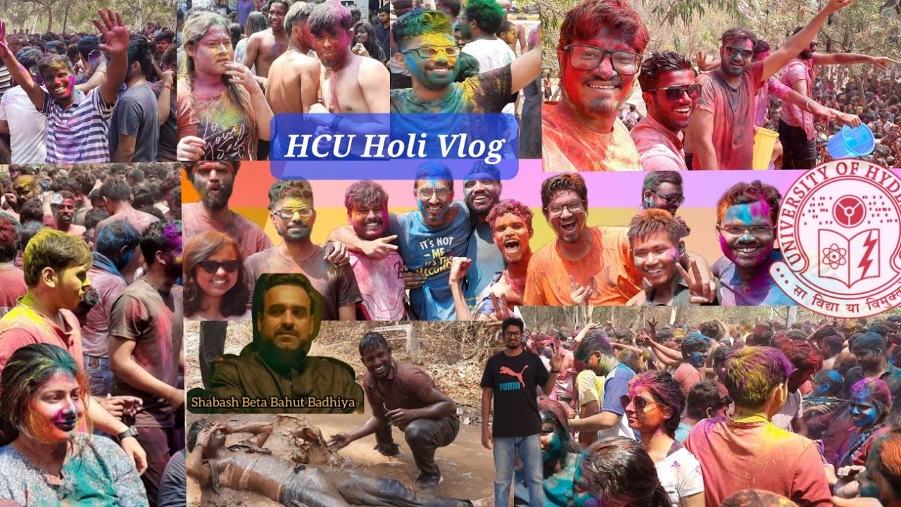 HCU holi 2023 Full video 🤟Just u Can't Miss it🔥What a Show✌️ #Uoh#vlog#holi