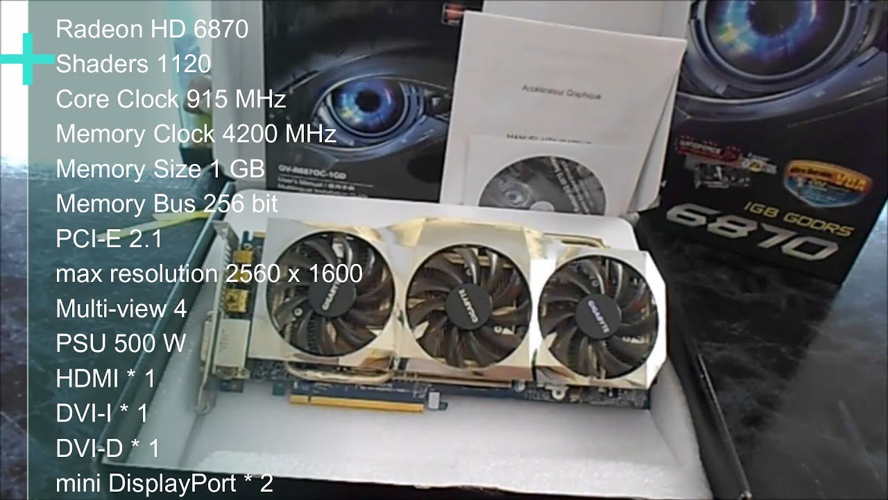 GIGABYTE Radeon HD 6870 unboxing-GV R687OC 1GD