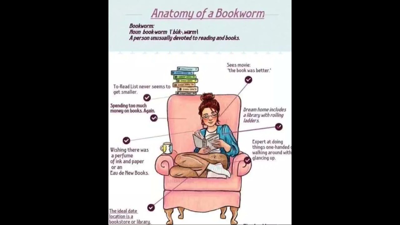 The anatomy of a bookworm from Crazy Book Lady😊 #bookworm #books #reading #bookwasbetter #toreadlist