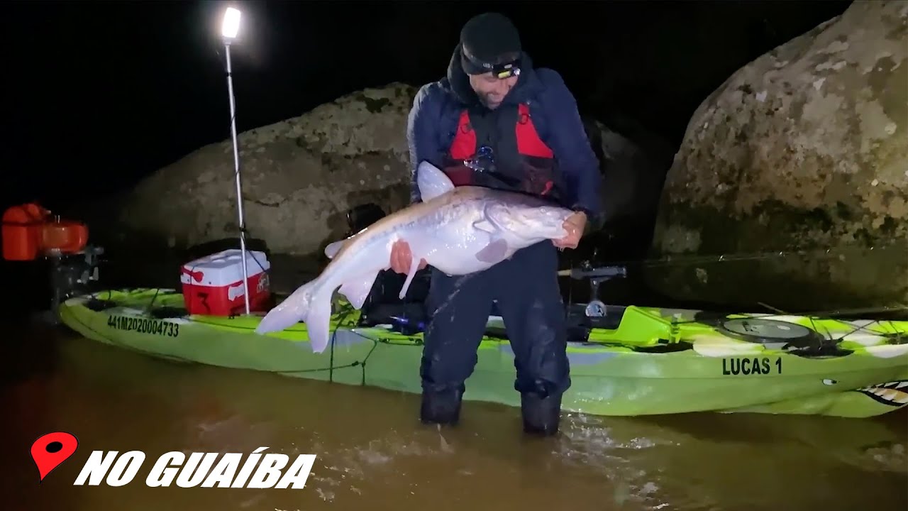 ITAPUÃ/RS - LAGO GUAÍBA |  Acampamento e Pescaria Noturna ! RECORDE !