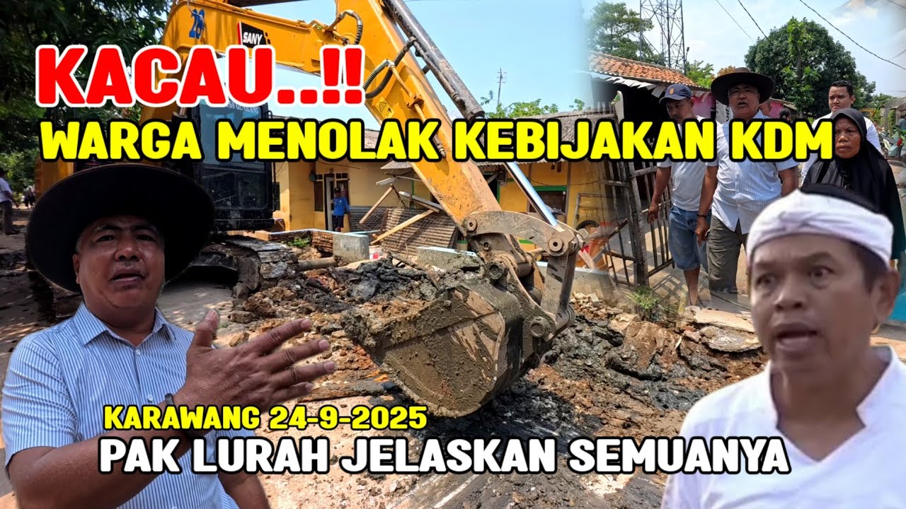 PASCA DISIDAK KDM❗PAK LURAH EMOSI WARGA TOLAK DIBONGKAR  || Update NORMALISASI IRIGASI KARAWANG 