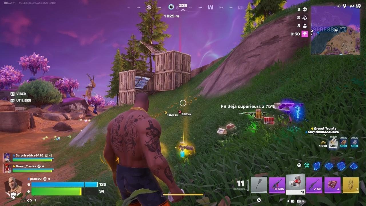 Fortnite_20260222 top 1 et top 2 section avec kalio, amon, tim et timi