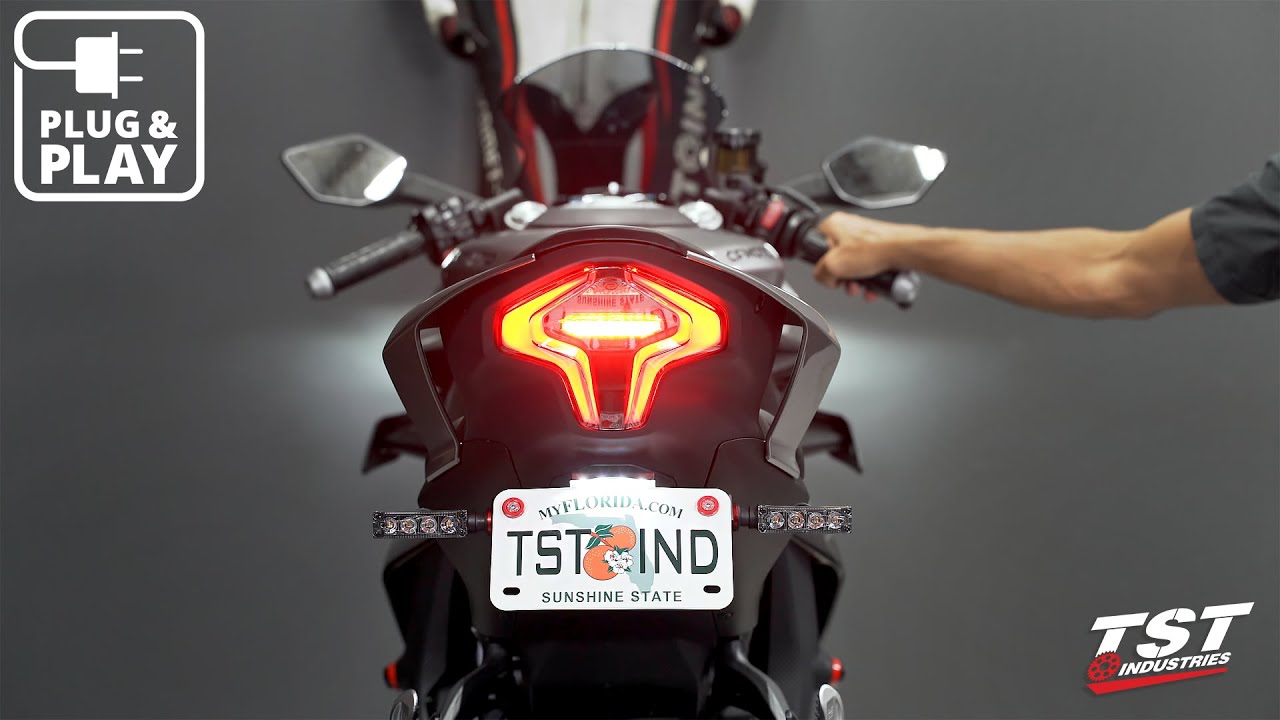 How To Install Plug-and-Play Strobe Brake Light Modulator on 2022+ CFMOTO 450SS By TST Industries