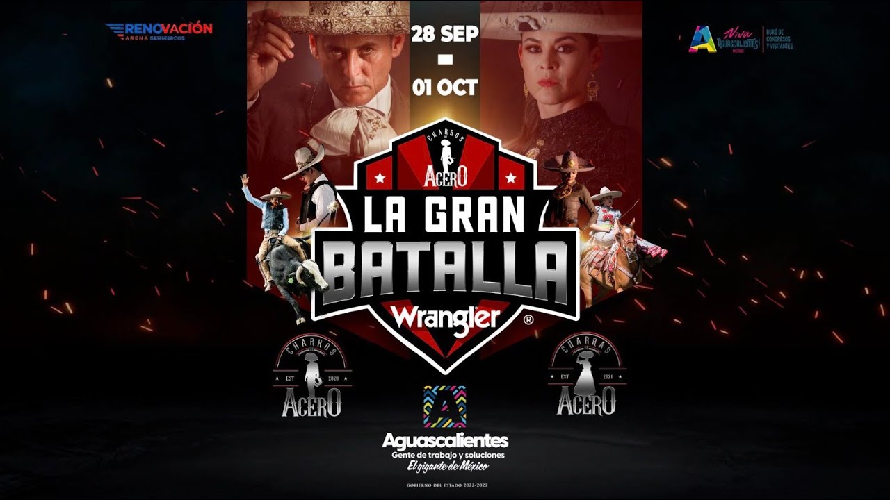 Diamante vs 3 Potrillos - Semifinales La Gran Batalla Aguascalientes Charros de Acero 