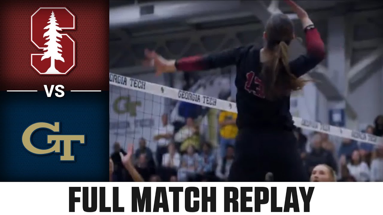 Stanford vs. Georgia Tech Full Match Replay | 2024 ACC Volleyball