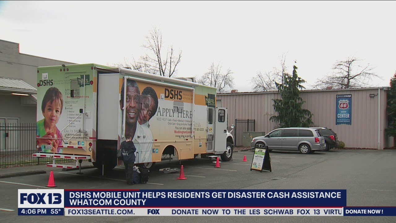 DSHS mobile unit helps with disaster cash assistance | FOX 13 Seattle