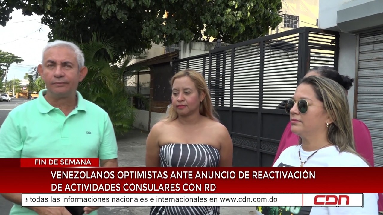 Venezolanos optimistas ante anuncio de reactivación de actividades consulares con RD