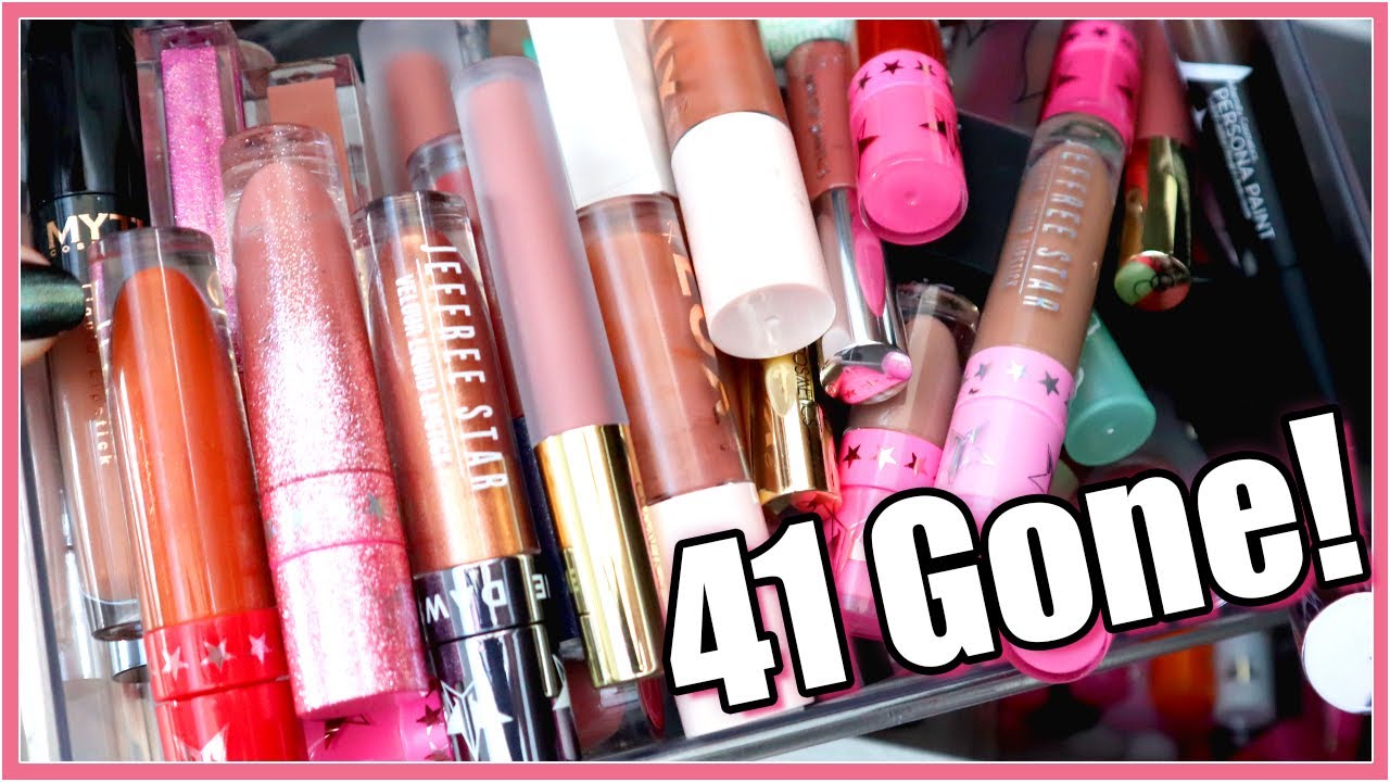 Liquid Lipstick Declutter - 41 Gone! | February 2021