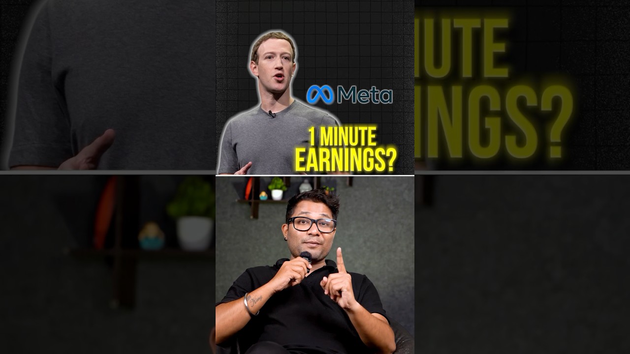 How much Meta earns in 1 Minute? #shorts #mangeshshinde