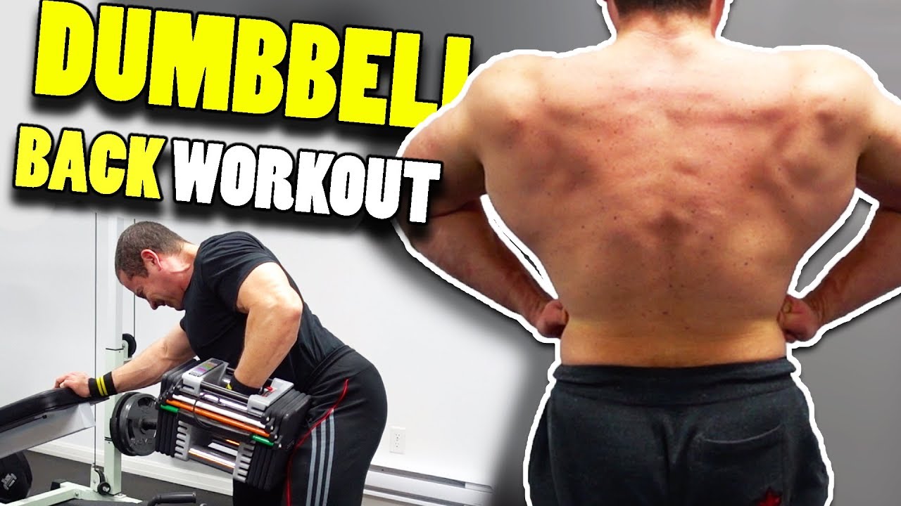 Home Gym Dumbbell Back Workout - best exercises for back at home