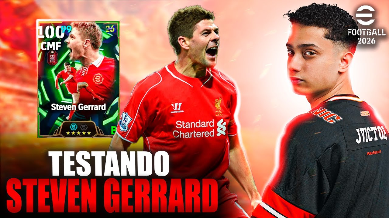 GERRARD com FOGUETE RASANTE e FICHA MODIFICADA no EFOOTBALL 2026