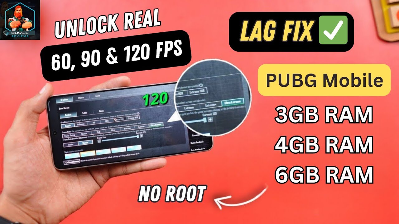 Unlock Real 60 FPS, 90 FPS, 120 FPS in PUBG 3.6 Update 🔥 | HOW TO FIX LAG IN PUBG MOBILE ✅
