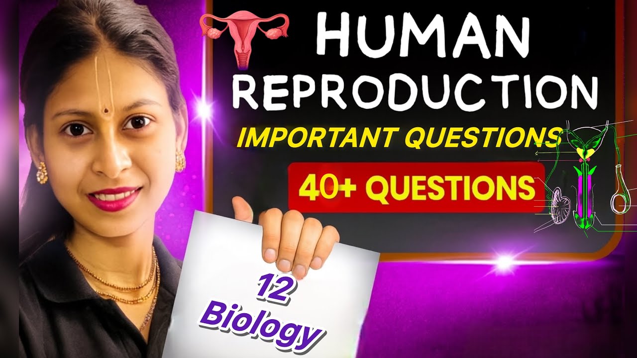 Human Reproduction Class12Biology |Most Important PYQs +Assertion Reason+Diagrams |2025-26 Boards