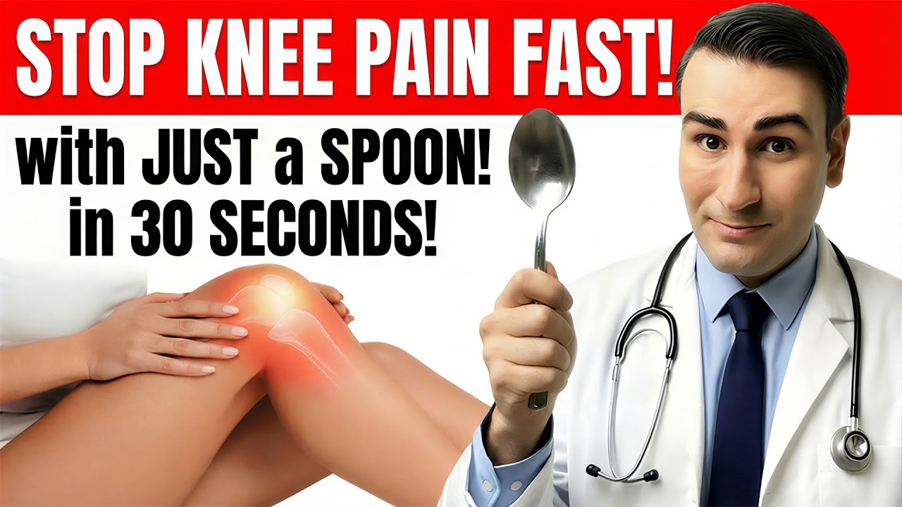 Get Rid of KNEE PAIN in 30 Seconds With JUST a Spoon!