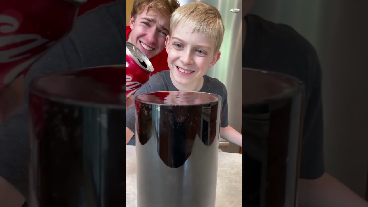 Loser gets a Coke Shower🤣