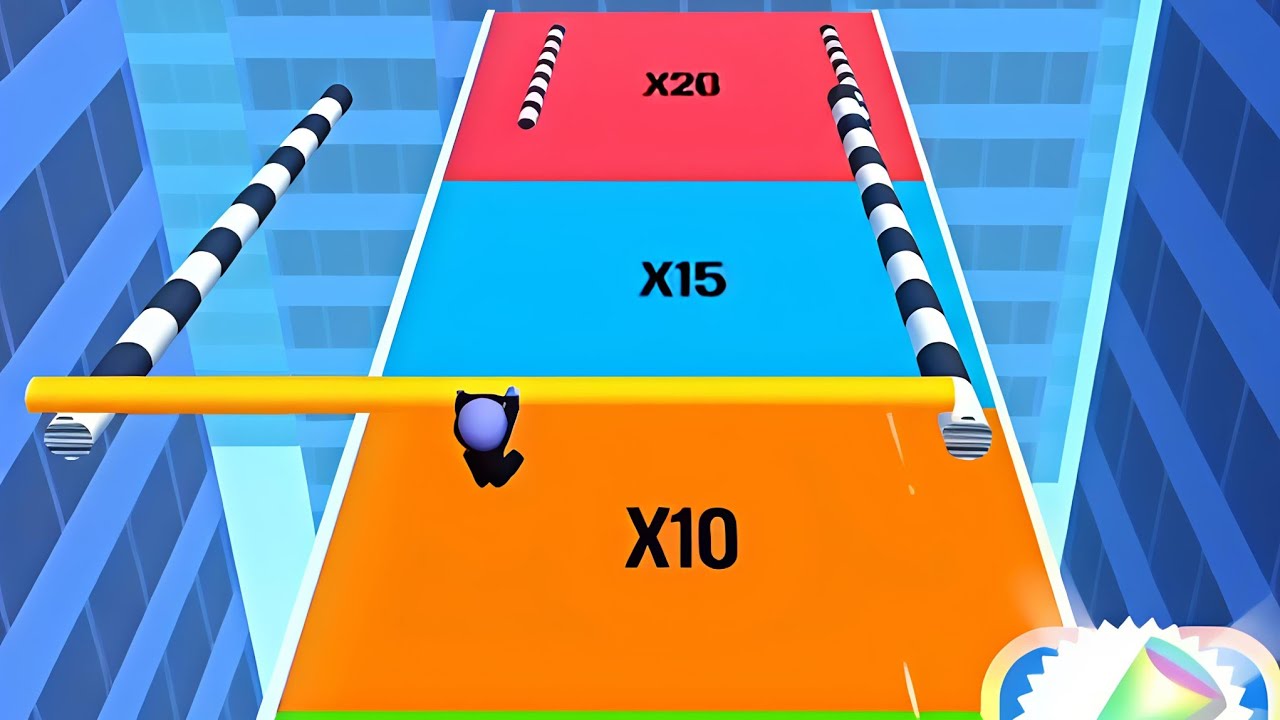 Roof Rails just hitting a very high score in android ios ASMR gameplay 