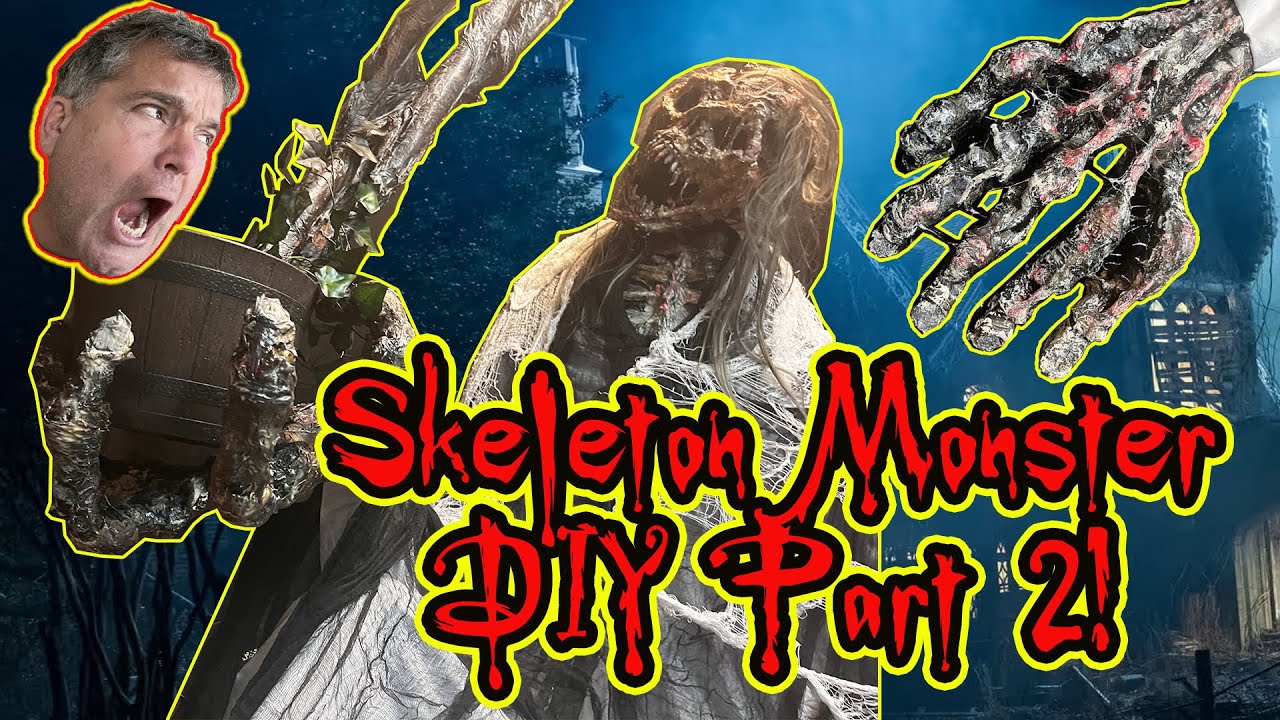Skeleton Monster Part 2: Hands and Feet - DIY Tutorial