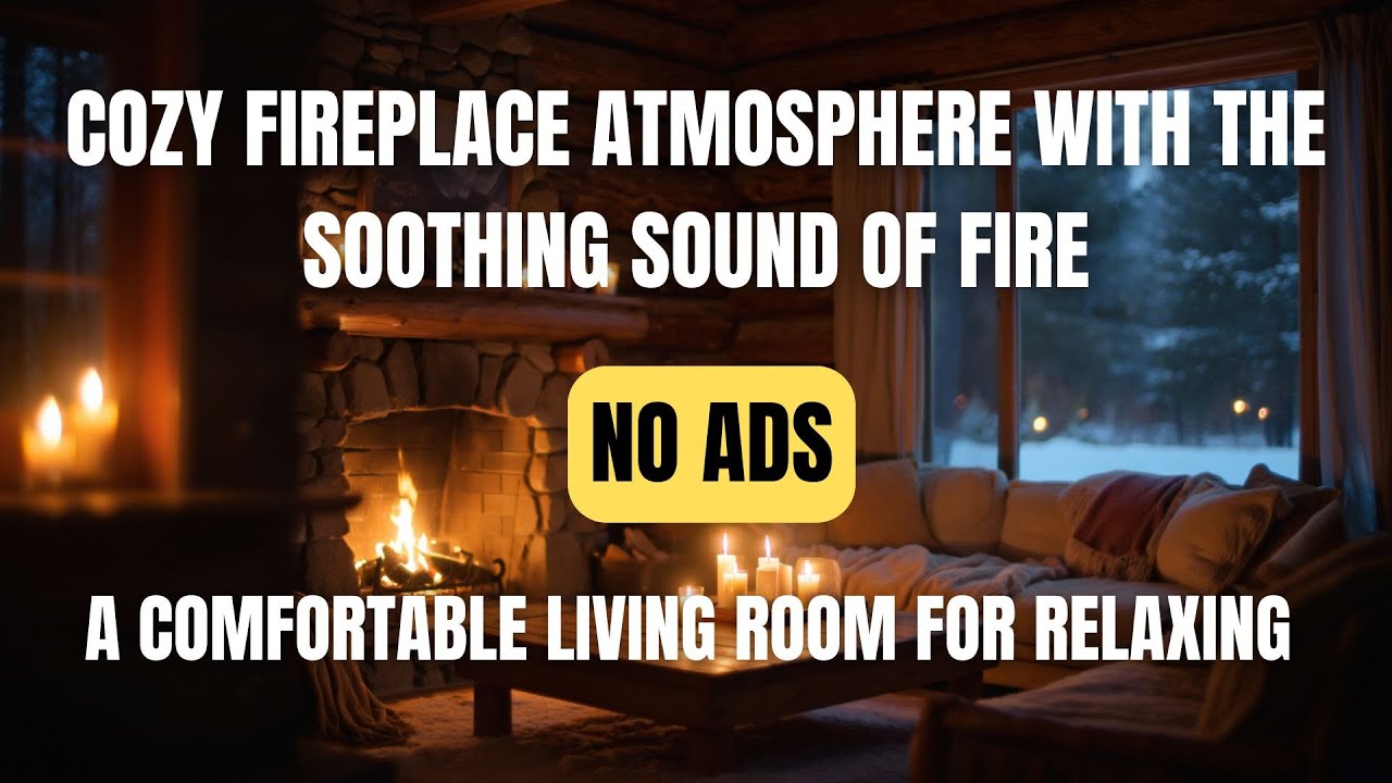 Fireplace Sounds for Winter Nights | Warm & Peaceful