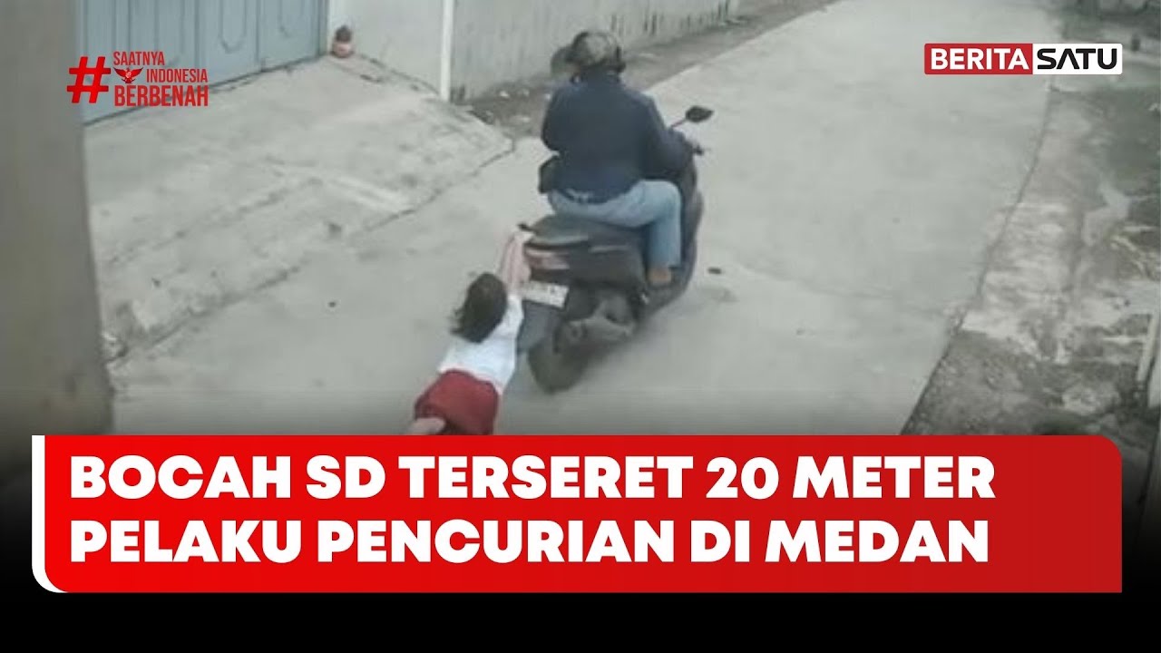 Bocah SD di Medan Terseret Pelaku Pencurian 20 Meter #beritasatu
