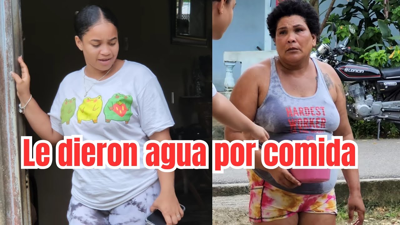 FUÉ A BUCAR COMIDA Y LA VECINA LE GUARDO AGUA.