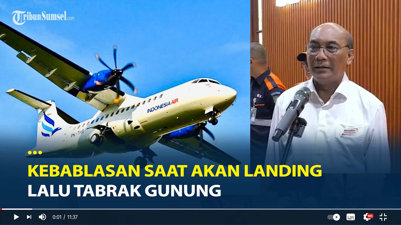 Penyebab Jatuhnya Pesawat ATR 42 500, Pilot Capt Andy Bablas dan Keluar Jalur Lalu Tabrak Gunung
