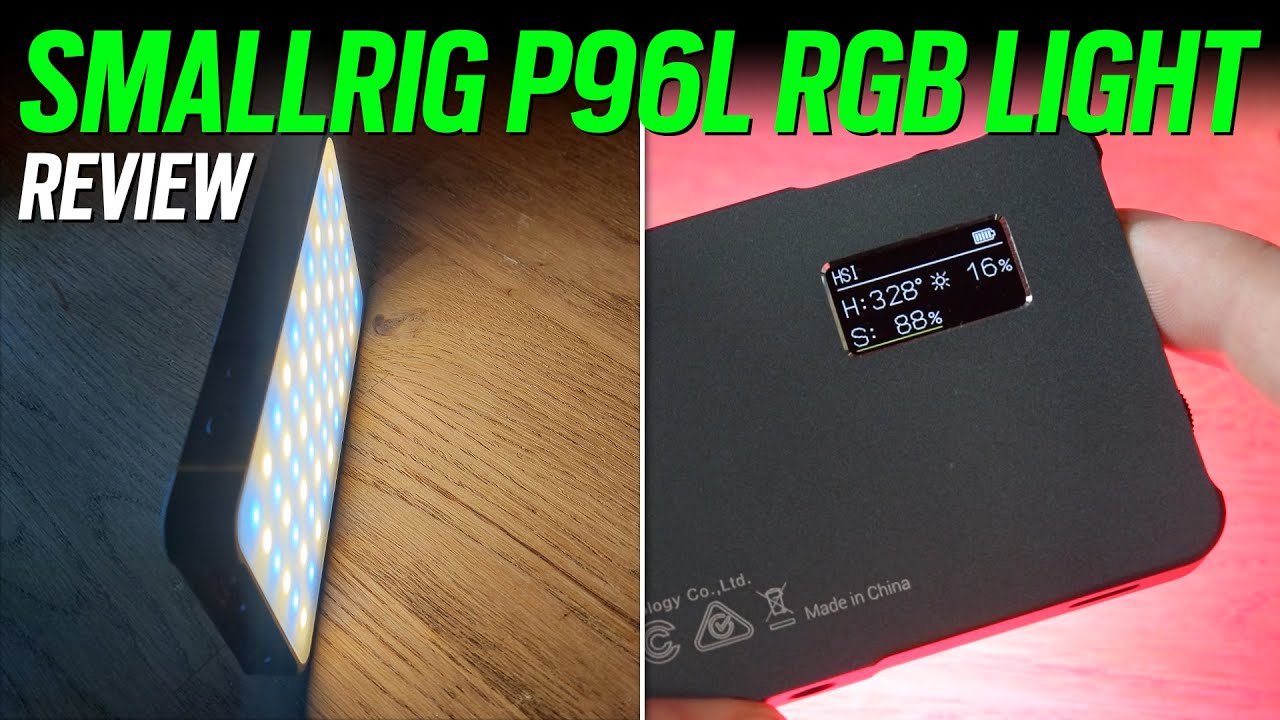 SMALLRIG P96L RGB видеосвет, портативный металлический светодиодный осветитель для камеры — распа...