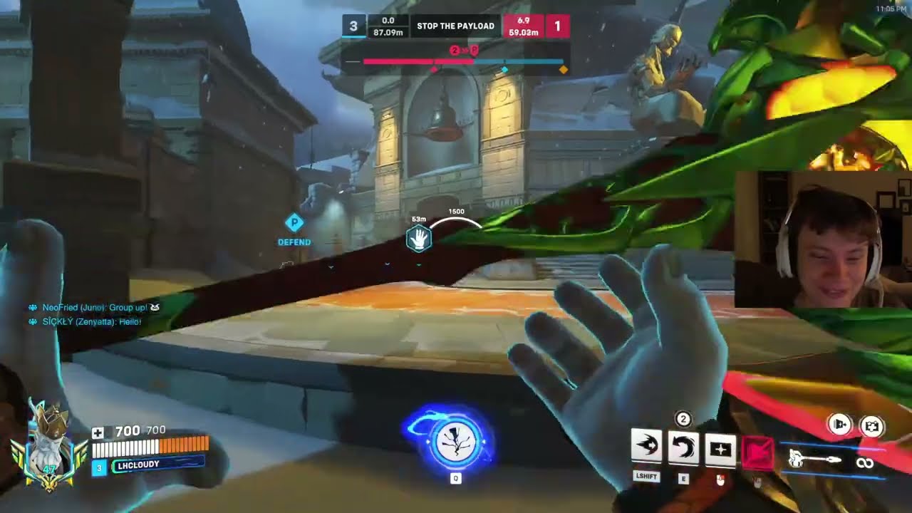 LHCLOUDY REINHARDT GAMEPLAY OVERWATCH 2 СЕЗОН 15 ТОП-500