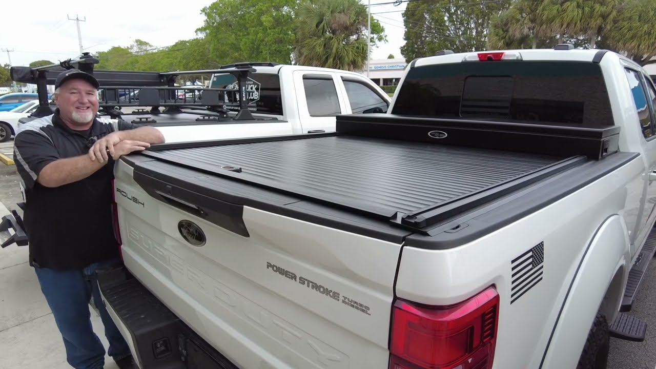 Чехол American Work Cover от Truck Covers USA с ящиком для инструментов на 23 Ford F-250, обзор C...