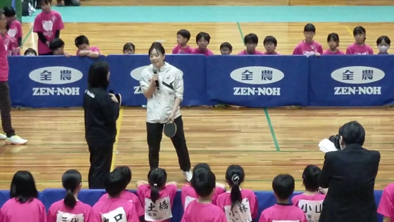 全農presents石川佳純４７都道府県サンクスツアーin鳥取　鳥取県立米子産業体育館石川佳純　平野早矢香