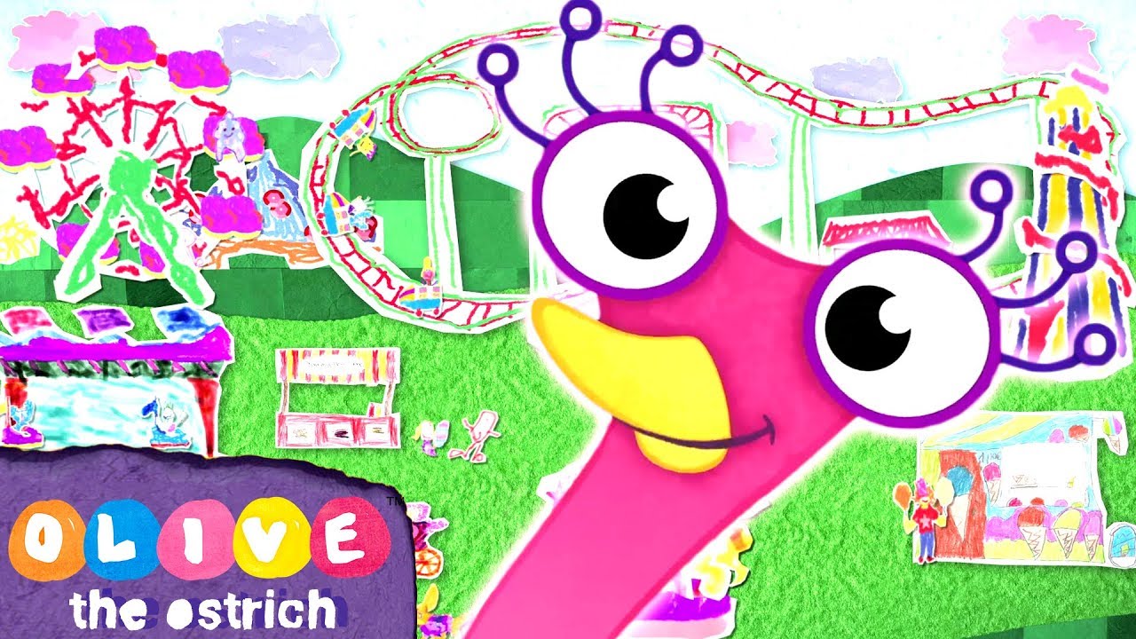 Olive the Ostrich - Going to the Amusement Park! | Full Episodes