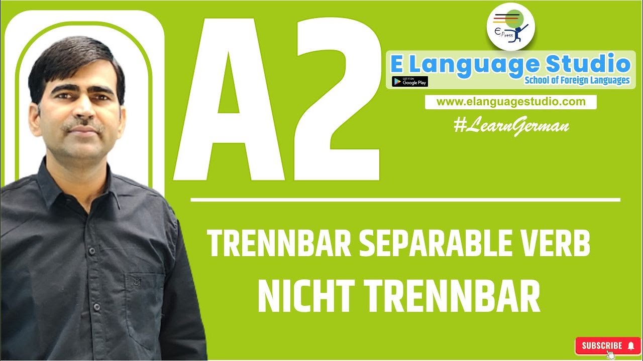 Trennbar Separable Verb |  Nicht Trennbar | Learn German A1 A2 B1