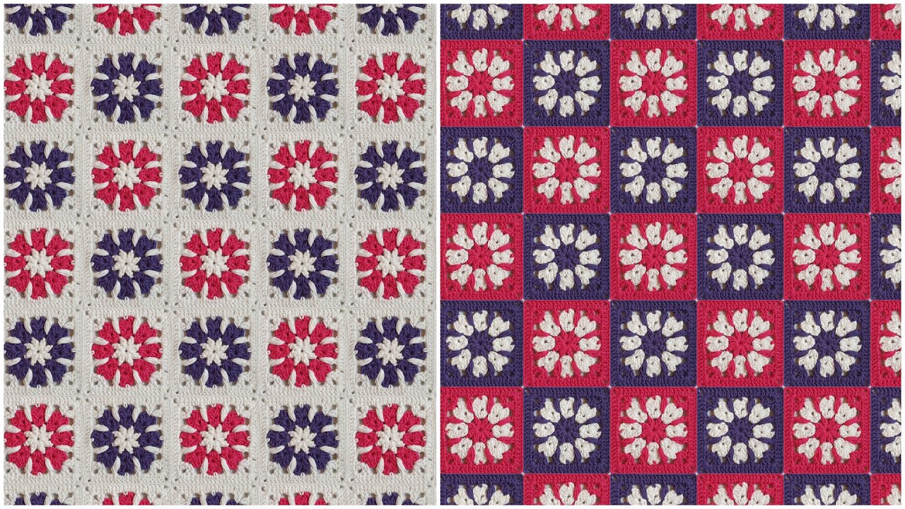 You won't forget this easy crochet granny square. Crochet.