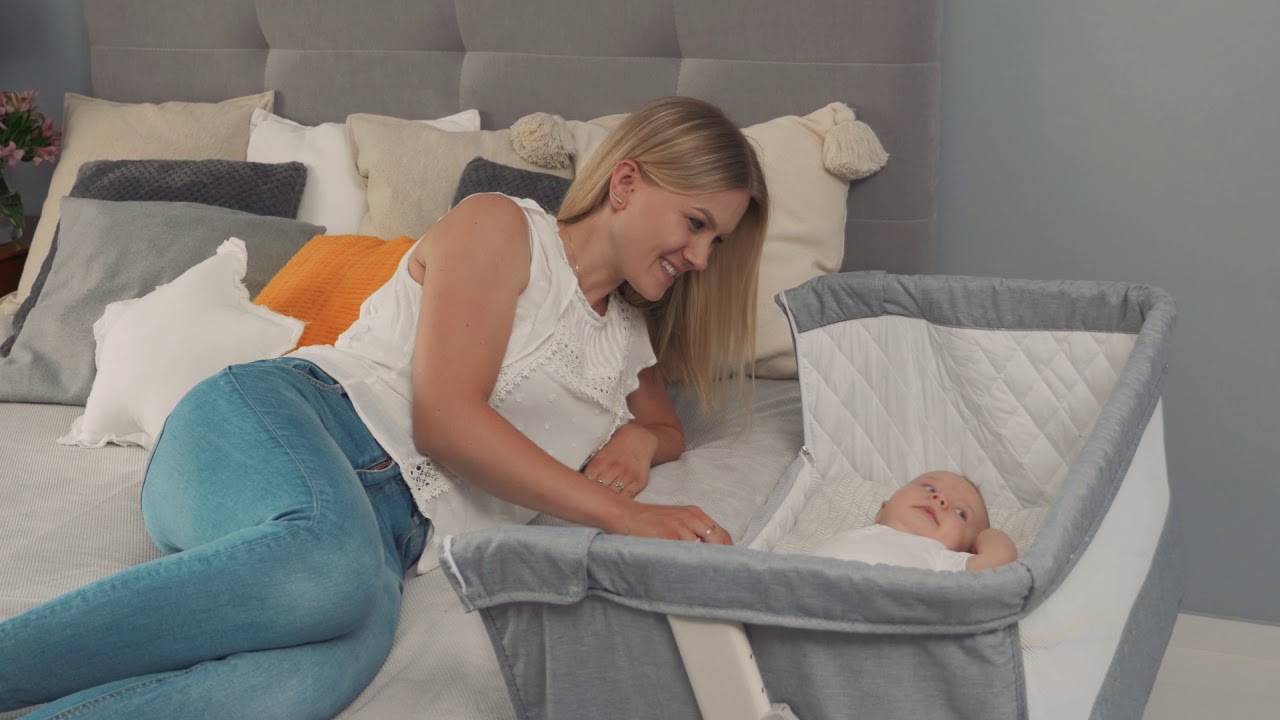 Lionelo Theo 3 in 1 - bedside cot, standalone bed, travel bed