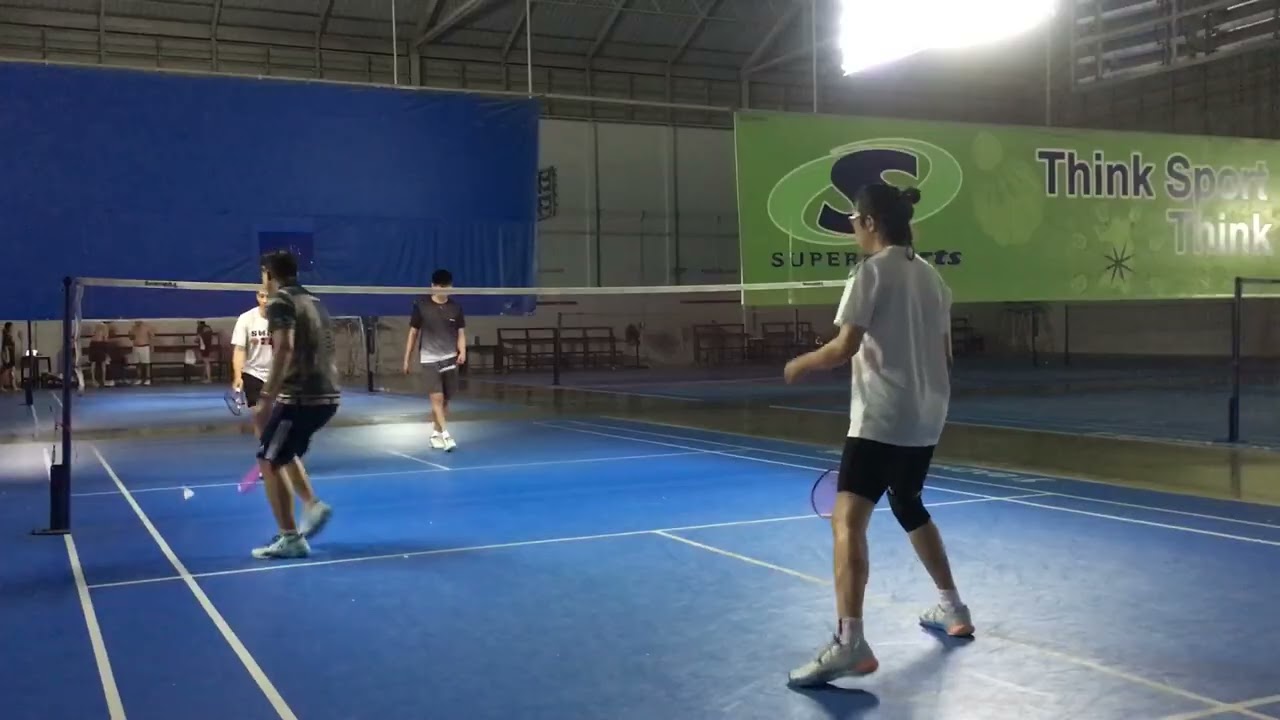 บอย + โดม // กาน + อิน #badminton #กุ๊งกิ๊งชวนตีแบด #bad 